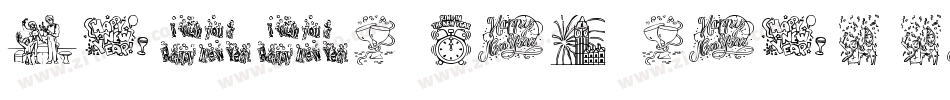 Happy_New_Year Regul字体转换